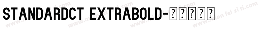 StandardCT ExtraBold字体转换